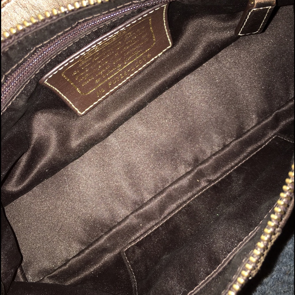 Coach Signature Stripe Hobo Purse Bag - Picture 2 of 2